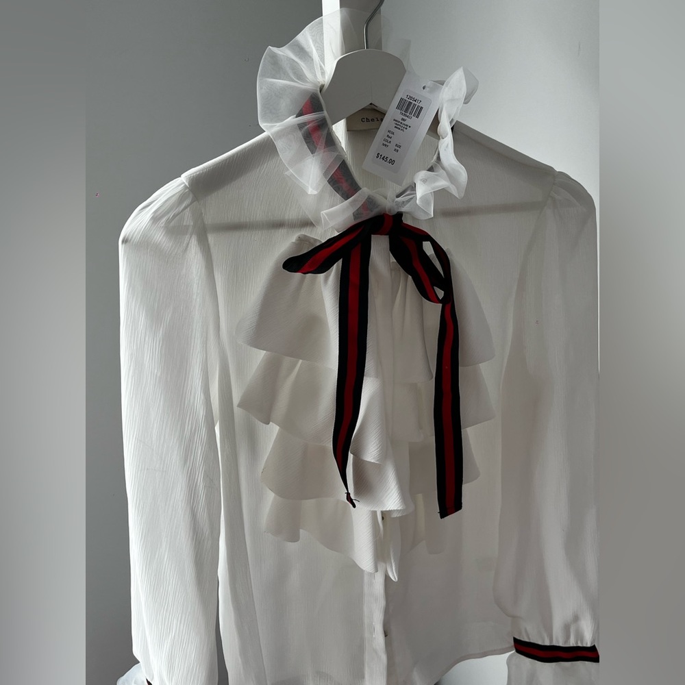Chelsea top a ruffle blouse